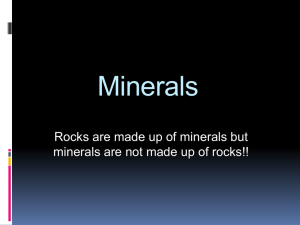 Minerals Powerpoint