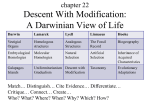 Descent With Modification: A Darwinian View of Life