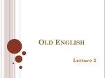 The Old English Alphabet
