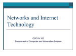 Networks and Internet Technology