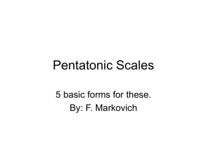 Pentatonic Scales