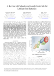 A Review of Cathode and Anode Materials for Lithium