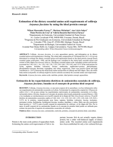 Estimation of the dietary essential amino acid requirements