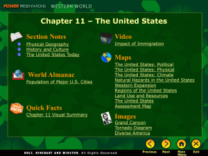 Chapter 11 - The United States