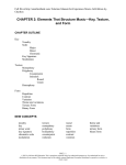 CHAPTER I: Elements of Music: Sound, Melody, Rhythm, and