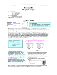 H 10.1. File-System Interface