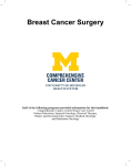 Breast Cancer Surgery - University of Michigan Comprehensive