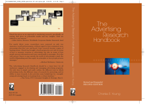 Advertising Research Handbook - Dr. Robert Davis (Ph.D) FCIM (UK)