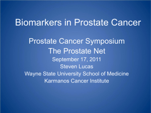 Biomarkers in Prostate Cancer