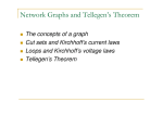 Network Graphs and Tellegen`s Theorem