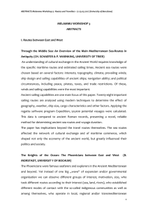 MELAMMU WORKSHOP 3 ABSTRACTS I. Routes between East