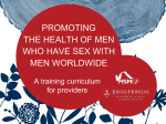 Promoting the health of men who have sex with men