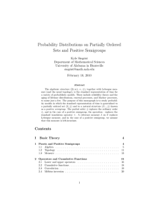 Probability Distributions on Partially Ordered Sets and Positive