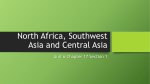 North Africa, Southwest Asia and Central Asia