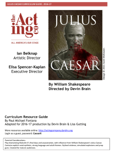 Julius Caesar Curriculum Guide