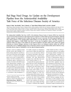 Bad Bugs Need Drugs - Infectious Diseases Society of America