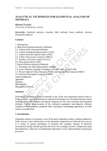 Analytical Techniques for Elemental Analysis of Minerals