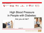 Blood pressure (BP) target for people with