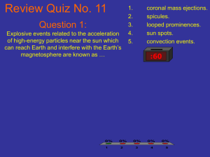 Question 1: The average distance from Earth to the sun is