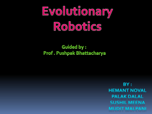 Evolutionary Robotics