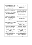 Christians believe that Jesus` teachings are very important