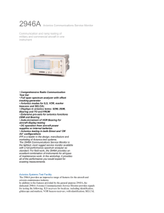 2946A Avionics Communications Service Monitor Communication