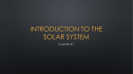 Introduction to the solar system