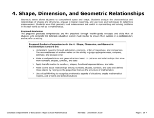 4. Shape, Dimension, and Geometric Relationships