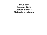 (Part 2) Molecular evolution