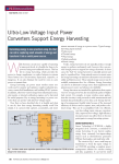 Ultra-Low-Voltage Input Power Converters Support Energy Harvesting