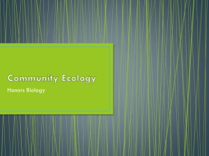 Community Ecology