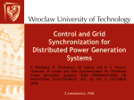 Control and Grid Synchronization for Distributed Power Generation