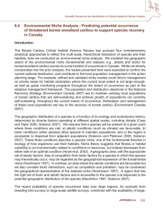 6.4 Environmental Niche Analysis - Predicting potential occurrence