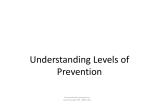 Concepts of Prevention and Control
