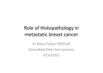 Role of Histopathology in metastatic breast cancer