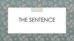 The Sentence