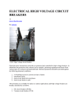 electrical high voltage circuit breakers