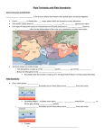 Techtonic Plates and Boundaries Notes