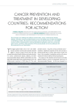 cancer prevention and treatment in developing countries