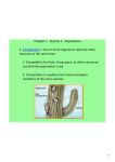 Chapter 1 ‐ Section 2 ‐ Populations A. Competition—two or more