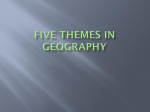 Five Themes in Geography