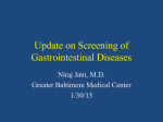 Update on Screening of Gastrointestinal Diseases