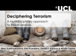 Deciphering Terrorism - A multidisciplinary approach to threat