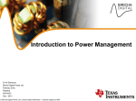 Introduction to Power Management