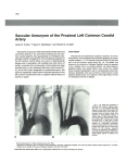 Saccular Aneurysm of the Proximal Left Common Carotid Artery