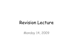 Week 7 Revision Lecture