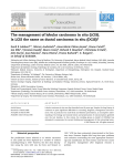 The management of lobular carcinoma in situ (LCIS).