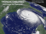 lecture 18 hurricanes (tropical cyclones)