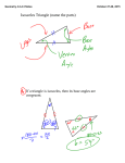 Isosceles Triangle (name the parts)