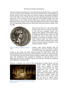The History of Antony and Cleopatra Antony and